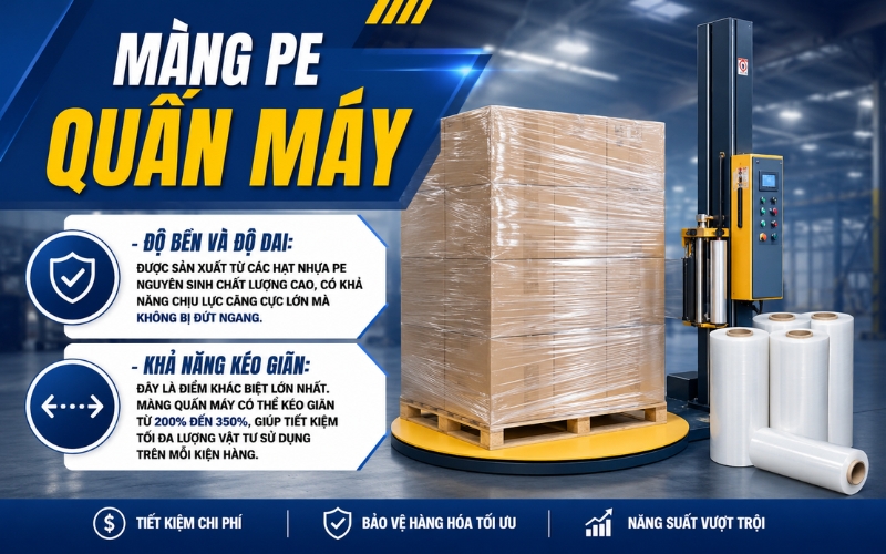 Màng PE quấn máy