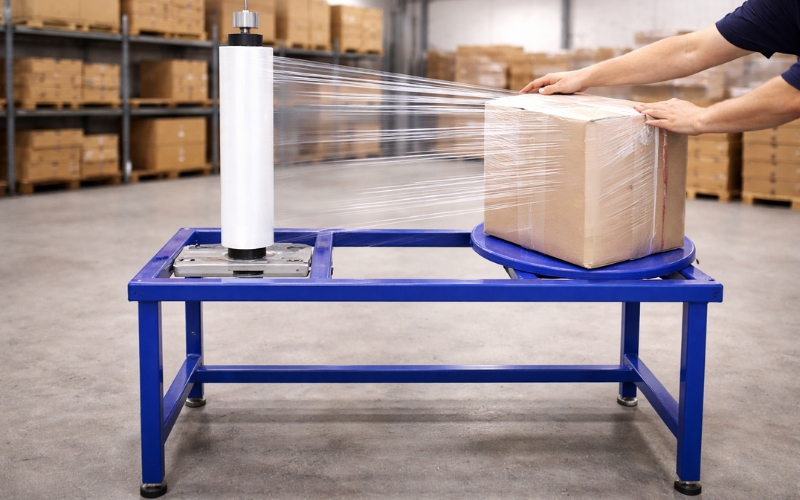 Máy quấn màng co tự chế