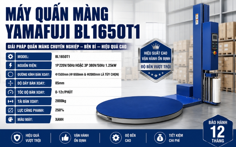 Máy quấn màng co pallet BL1650T1