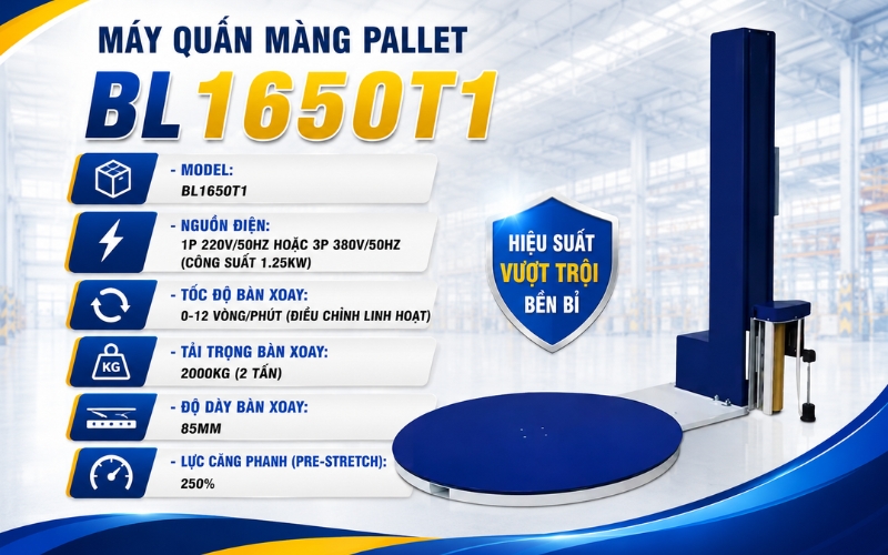 Máy quấn màng pallet BL1650T1