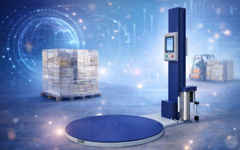 Máy quấn màng pallet mâm xoay