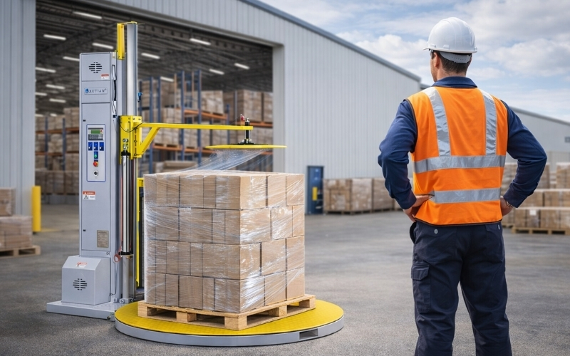 Máy quấn màng PE tự động là gì?