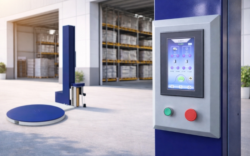 Ngoại hình máy quấn màng pallet BL1650T1 và máy BL-1650P