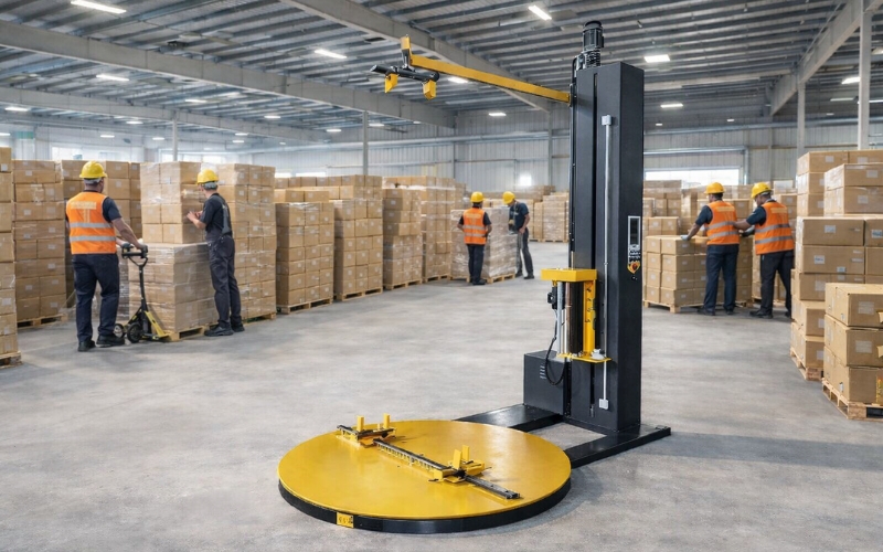 Những lỗi thường gặp khi quấn màng PE hàng hóa