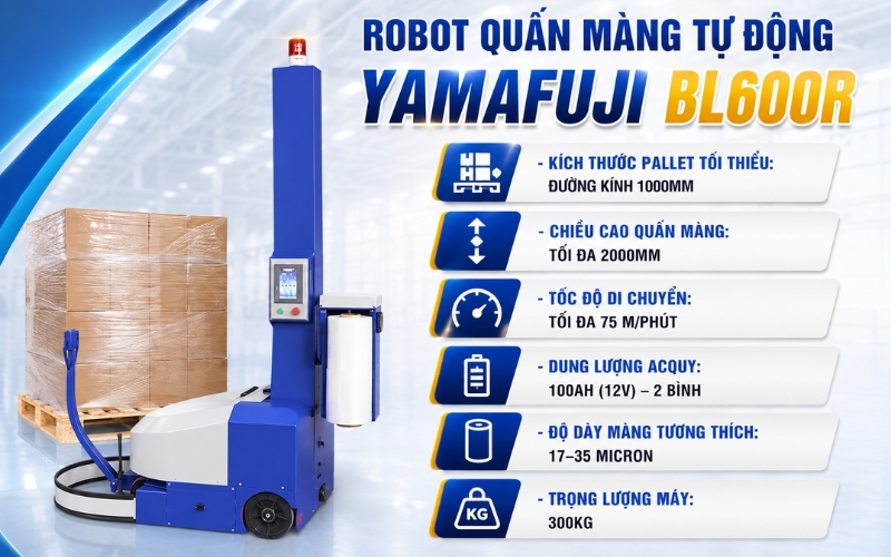 Robot quấn màng tự hành BL600R  
