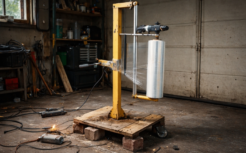 Rủi ro khi sử dụng máy quấn pallet tự chế