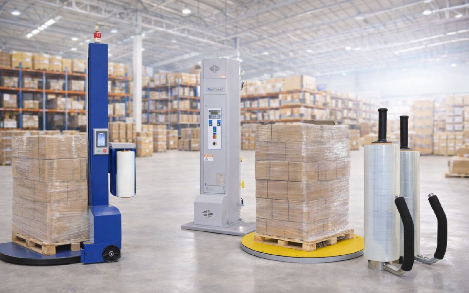 So sánh các loại thiết bị quấn màng pallet