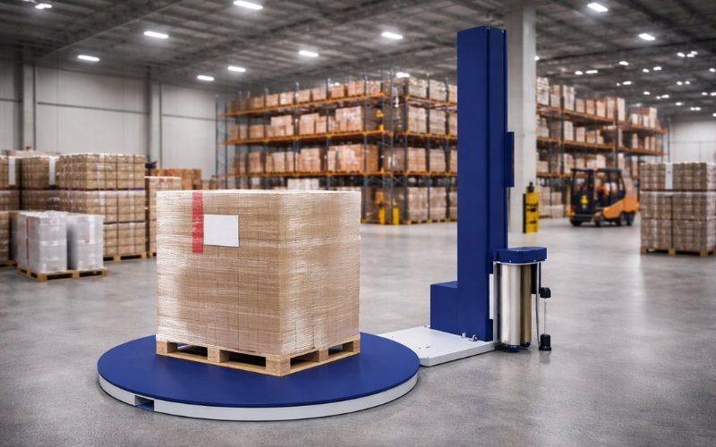 So sánh về chất lượng quấn màng robot quấn màng bán tự động và thủ công