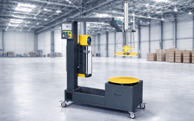 Thiết bị quấn màng co mini bán tự động