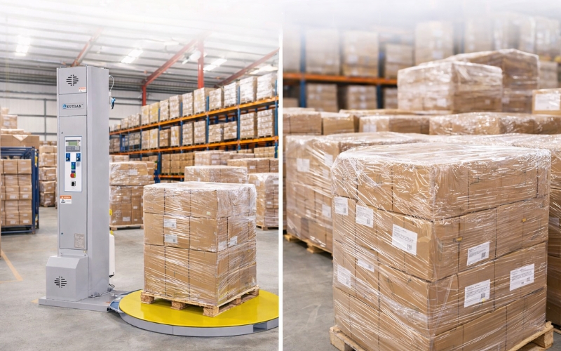 Thiết bị quấn màng linh hoạt với nhiều loại hàng hóa