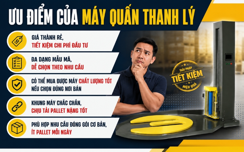 Ưu điểm của máy quấn thanh lý